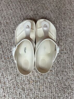 Birkenstock White EVA Thong Sandals - 41